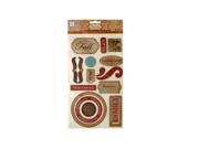 Bulk Buys CG743 48 Fall Self Adhesive Chipboard Embellishments