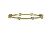 Dlux Jewels 45 mm Gold Plated Brass Heart Bangle