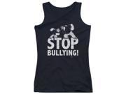Trevco Popeye Stop Bullying Juniors Tank Top Black Large