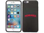 Coveroo 876 8046 BK HC Nebraska Curved Wordmark Design on iPhone 6 Plus 6s Plus Guardian Case