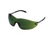 Crews S21130 Blackjack Protective Eyewear Chrome Frame Green Lens 3.0 Diopter