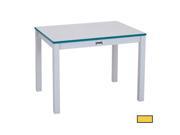 RAINBOW ACCENTS 57620JC007 RECTANGLE TABLE 20 in. HIGH YELLOW