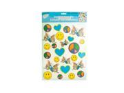 Bulk Buys GW245 48 Iron On Peace Love Joy Transfers