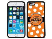 Coveroo 875 6569 BK FBC Oklahoma State Polka Dots Design on iPhone 6 6s Guardian Case