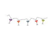 NorthLight Happy Hour Colorful Margarita Glass Patio Garden Novelty Christmas Lights White Wire Set of 10