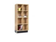DWI CC 3615 51M 12 Equal Openings Cubby Cabinet Maple