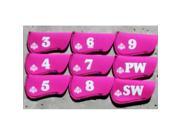 Iron Gloves 77701P Iron Gloves Covers Pink Set of 9