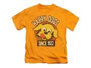 Trevco Ken L Ration Happy Dogs Short Sleeve Juvenile 18 1 Tee Gold Small 4