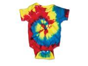 Dyenomite 4400MS 100 Percent Cotton Multi Spiral Infant Creeperfor Baby Rainbow 6 Months