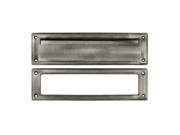Deltana MS211U15A 13.12 in. Mail Slot with Interior Frame Antique Nickel Solid Brass 25 Case
