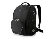 SwissGear 15922215 Polyester Computer Backpack Black 17.5 in.
