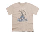 Trevco Popeye Sailor Man Short Sleeve Youth 18 1 Tee Sand Medium