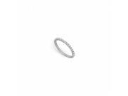 Fine Jewelry Vault UBAGR050CZ253 116RS7 Cubic Zirconia Eternity Band 925 Sterling Silver 0.50 CT Size 7
