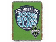 Northwest NOR 1MLS051010014RET Seattle Sounders FC MLS Woven Tapestry Throw Blanket 48 x 60