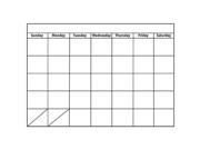 Ashley Productions ASH70001 Big Monthly Calendar Large Magnetic Chart