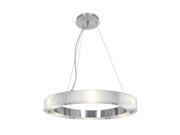 Accesslighting 50466LEDD BS FST Oracle Cable Ring Glass Chandelier Brushed Steel Large