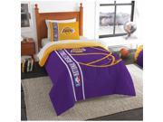 Northwest NOR 1NBA845000013RET Los Angeles Lakers Soft Cozy NBA Twin Comforter Bed in a Bag 64 x 86 in.