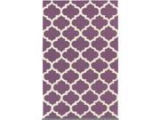 Artistic Weavers AWAH2031 7696 Pollack Stella Rectangle Hand Tufted Area Rug Purple White 7 ft. 6 in. x 9 ft. 6 in.