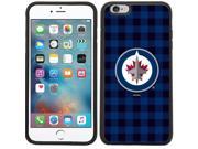 Coveroo 876 7118 BK FBC Winnipeg Jets Plaid Design on iPhone 6 Plus 6s Plus Guardian Case