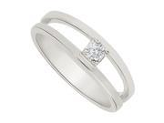 Fine Jewelry Vault UBNR81355W14D Conflict Free Diamond Mother Ring in 14K White Gold