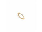 Fine Jewelry Vault UB18YR050D253 101RS6 Diamond Eternity Ring18K Yellow Gold 0.50 CT First Wedding Anniversary Band Wedding Ring Size 6