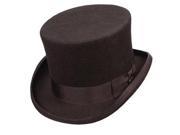 Dorfman Pacific WF569 BRN2 Wool Felt English Topper Hat Brown Medium