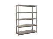 Prairie View N247248 5 Complete 5 Tier Shelving Units 72 x 24 x 48 in.