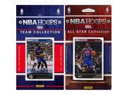 CandICollectables 2014PISTONSTS NBA Detroit Pistons Licensed 2014 15 Hoops Team Set Plus 2014 15 Hoops All Star Set