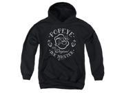 Trevco Popeye Ink Master Youth Pull Over Hoodie Black Small