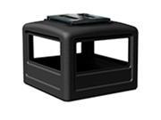 Commercial Zone 732301 Square Dome Lid with Ashtray Black