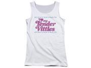 Trevco Tender Vittles Love Juniors Tank Top White XL