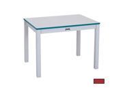 RAINBOW ACCENTS 57624JC008 RECTANGLE TABLE 24 in. HIGH RED