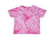 Dyenomite 20TCY 100 Percent Cotton Cyclone Toddler Tee for Baby Pink 3T