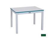 RAINBOW ACCENTS 57624JC119 RECTANGLE TABLE 24 in. HIGH GREEN