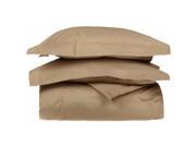 Egyptian Cotton 1000 Thread Count Stripe Duvet Cover Set Full Queen Taupe