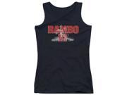 Trevco Rambo Iii John Rambo Juniors Tank Top Black Large