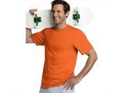 Hanes 4820 Cool Dri Tagless Men T Shirt Size Extra Small Safety Orange