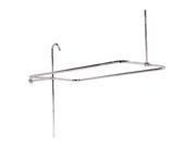 World Imports 105648 Small End Mount Shower Riser with Enclosure Chrome