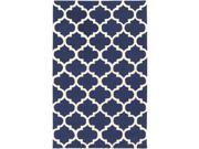 Artistic Weavers AWAH2032 36RD Pollack Stella Round Hand Tufted Area Rug Navy White 3 ft. 6 in.