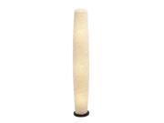 Benzara 52227 Fiber Glass Wood Floor Lamp
