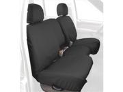 Covercraft Industries SS6349PCCH Custom Fit Rear Second Seat Bench SeatSaver Seat Covers Polycotton Fabric Charcoal Black