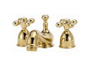World Imports 106448 Bradsford 2 Handle Minispread Lavatory Faucet with Metal Cross Handles Polished Brass