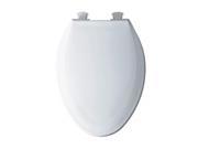 Bemis 1100Ec000 Plastic Elongated Toilet Seat With Easy Clean And Change Hinges White SDD CS 467