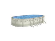 Aquarian 300 A Frame Pool Kit with Tuscan Wall 18 x 33 ft. dia. 52 in. Deep