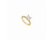 Fine Jewelry Vault UBJ7529Y14D 101RS6.5 Diamond Engagement Ring 14K Yellow Gold 1.50 CT Size 6.5