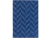 Artistic Weavers AWHP4024 46 Central Park Carrie Rectangle Handloomed Area Rug Navy 4 x 6 ft.