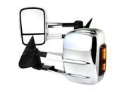 Spec D Tuning RMX SIV03CRLEDH P FS Power Towing Mirrors Chrome with LED Signal for 03 to 06 Chevrolet Silverado 15 x 14 x 21 in.