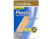 Good Sense 0.75 x 3 in. Plastic Adhesive Bandages 60 Count Case of 24