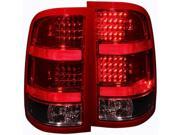 ANZO 311090 GMC Sierra 1500 2500 3500 07 13 LED Tail Lights Red And Black