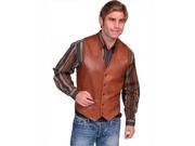 Scully 503 189 48 Mens Leather Wear Western Vest Antique Brown Size 48